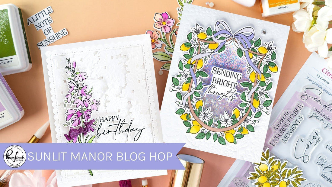 Shop The 'Sunlit Manor' Release | EasyBlend Grip Mats, Stamps, Dies, Stencils, & Press Plates!