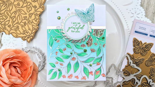 Foiled Silver Sweet Blooms | Anne Fiene