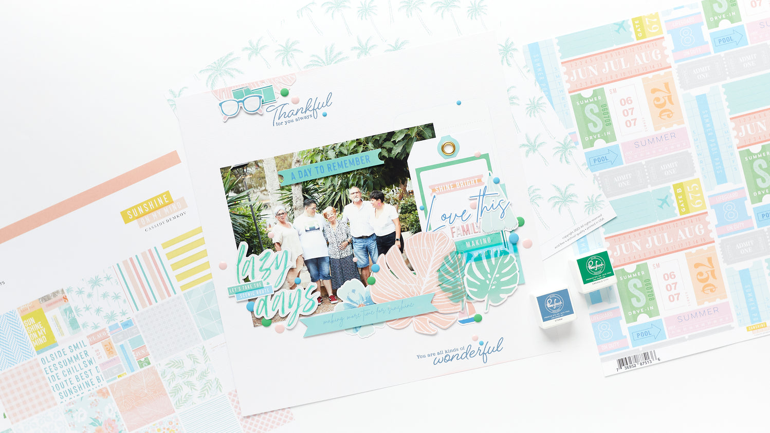 SUNSHINE ON MY MIND LAYOUT | VIOLETA SCRAP – Pinkfresh Studio