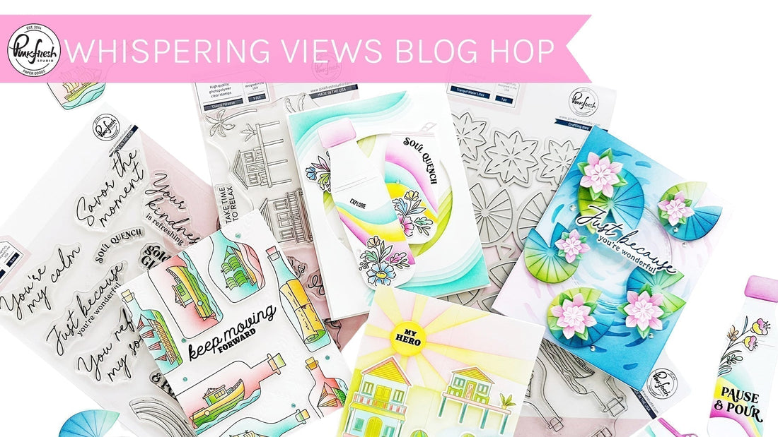 Shop "Whispering Views" Release | Stamp, Die, Stencil, & Press Plate!
