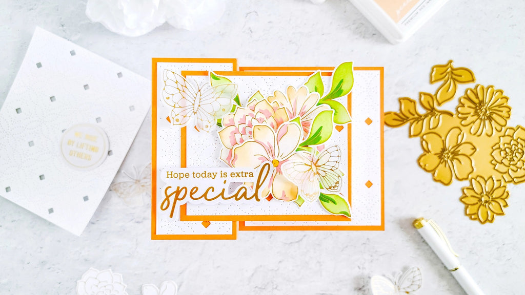 Fancy Fold Box Floral Inspiration Card┃Yasmin Diaz
