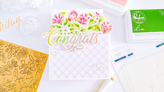Folk Garden 2 Pop Up Card┃Yasmin Diaz