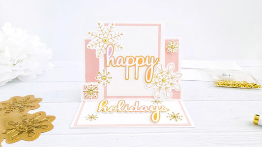 Snowflakes Galore: Crafting Magic with Snowflakes Background Stamp┃Yasmin Diaz