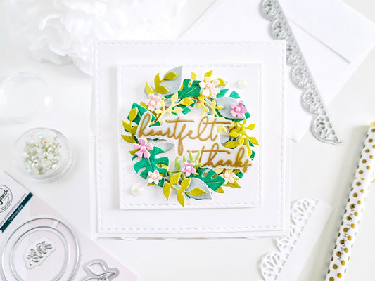 Garden Wreath Easel-Interactive Card┃Yasmin Diaz