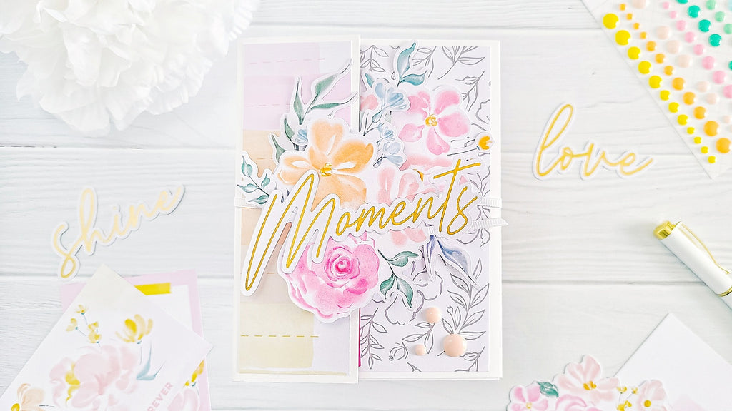 A Handmade Card With A Mini Album Style┃Yasmin Diaz