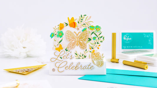 Butterfly Garden Pop-Up Inspiration Card┃Yasmin Diaz