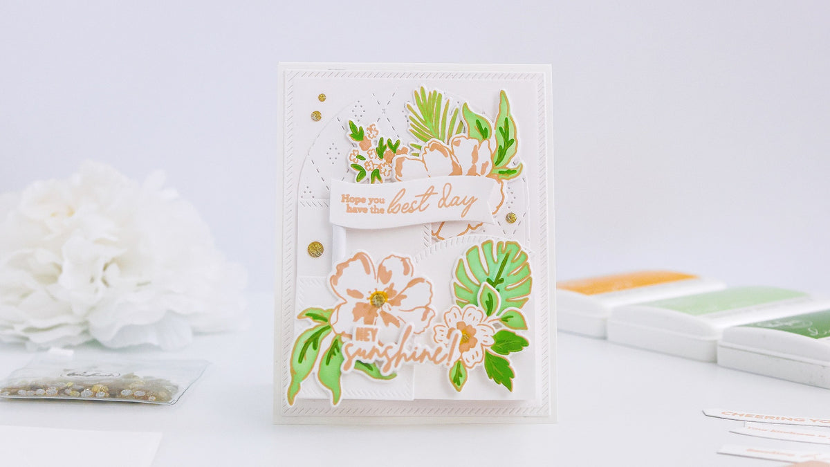 Modern & Geometrical Sunshine On My Mind Inspiration Card┃Yasmin Diaz