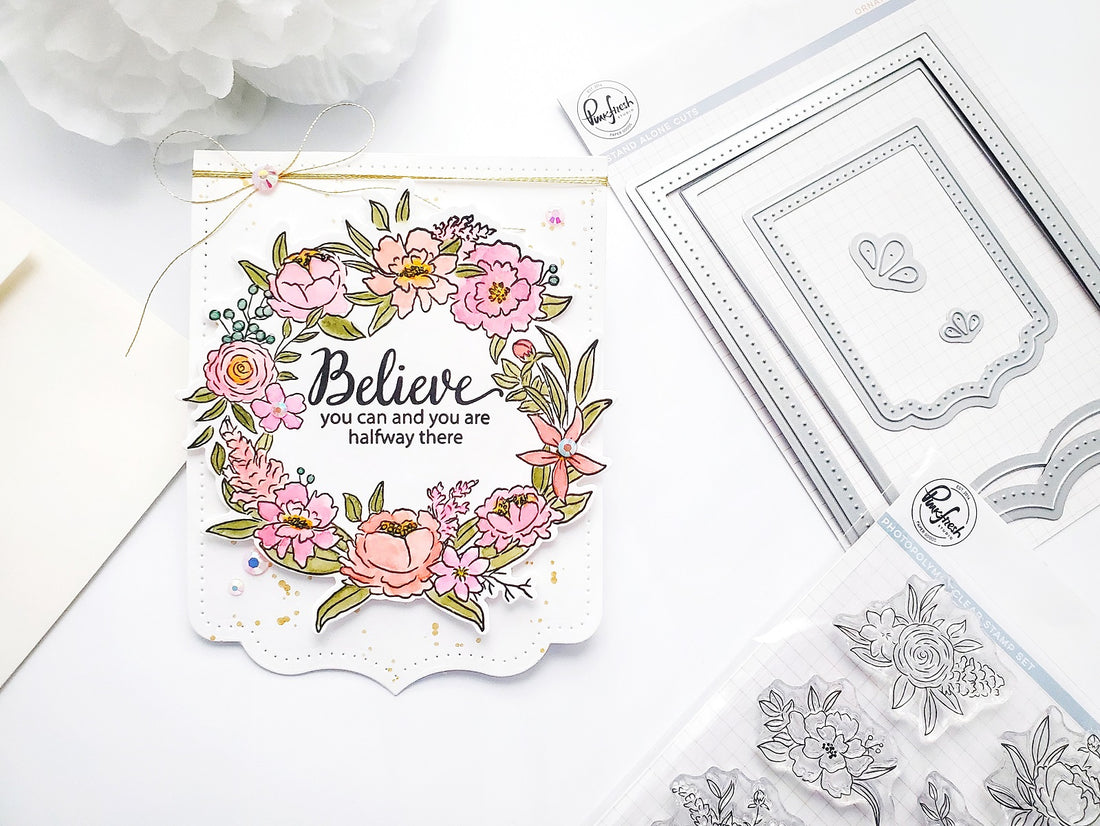 Ornate Banner Shaped Inspiration Card┃Yasmin Diaz