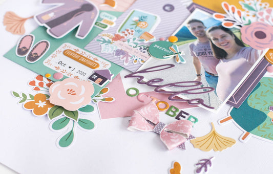 Fall-themed Scrapbook Layout I Flora Farkas