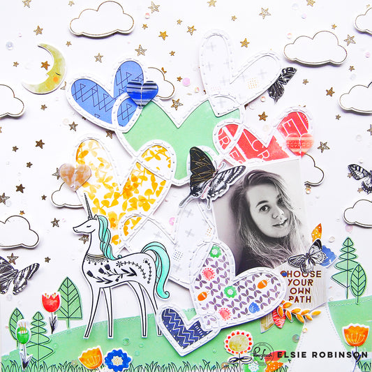 Use Stamps To Create Custom Embellishments For Your Layouts | Elsie Robinson