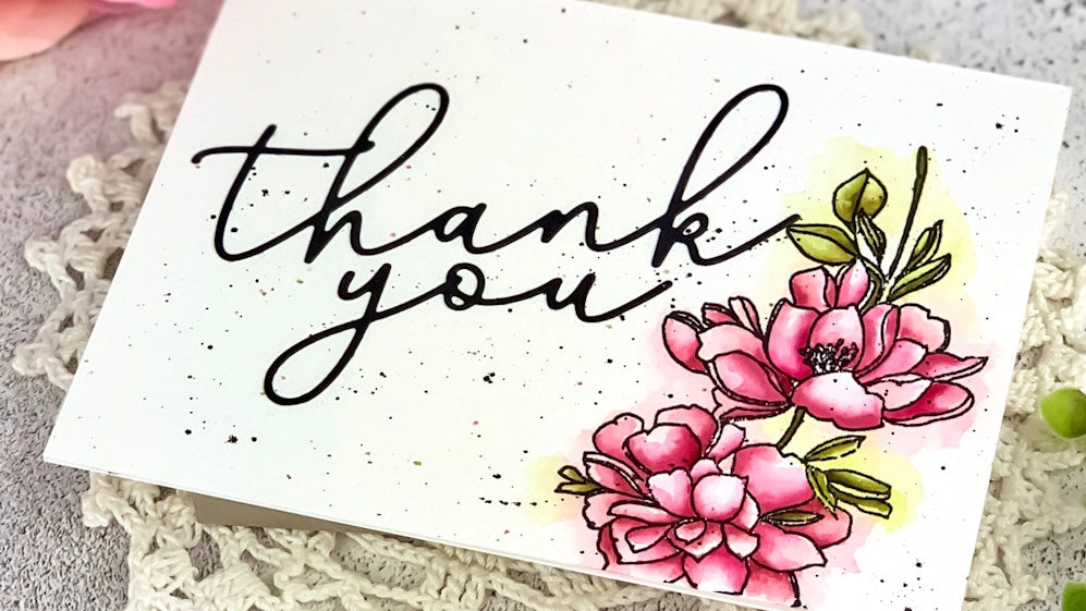 Thank You Floral Card | Angelica Conrad
