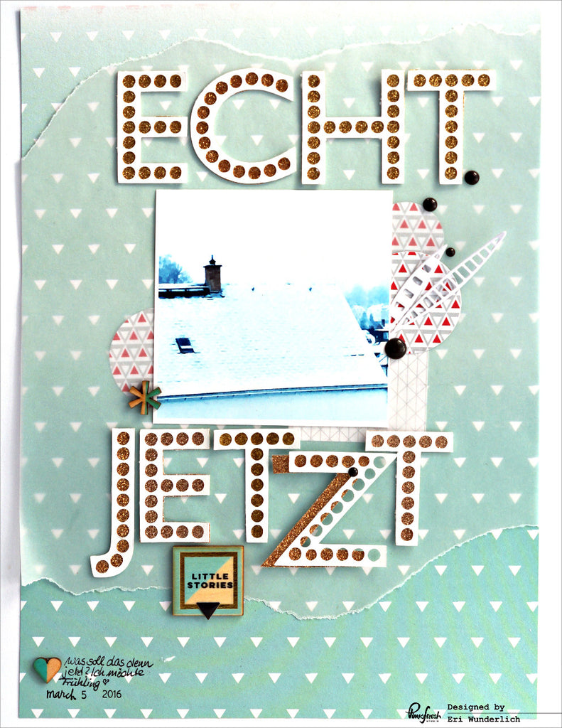 Scrapbooking Layout and a hanging mobile