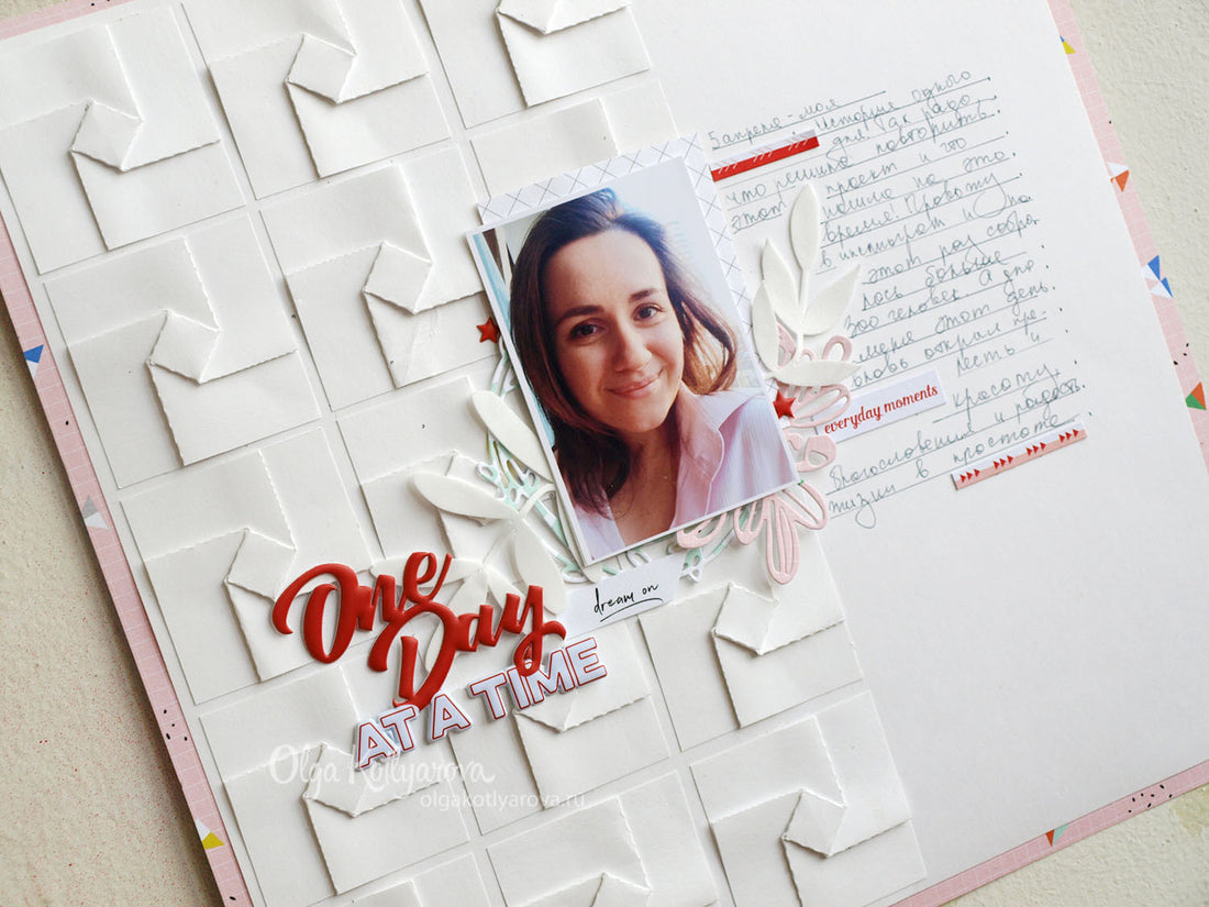 Traval mini album and origami layout