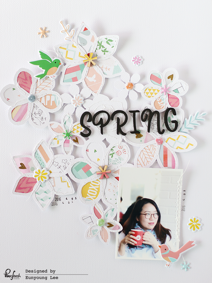 Pinkfresh Studio & Just Nick Blog Hop - A Layout with Eunyoung