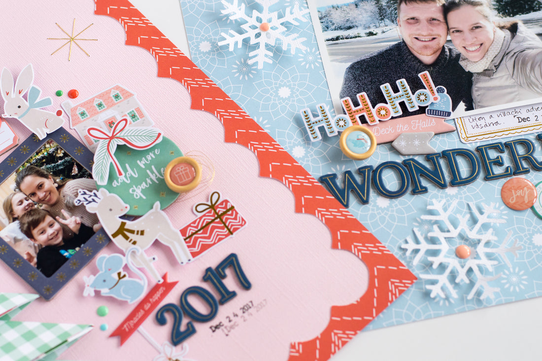 Holiday Vibes Scrapbook Layouts  | Flora Farkas