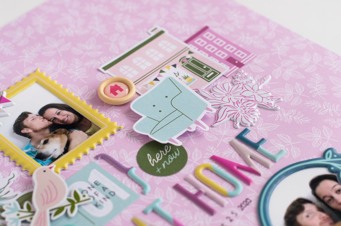 Noteworthy Scrapbook Layout I Flora Farkas
