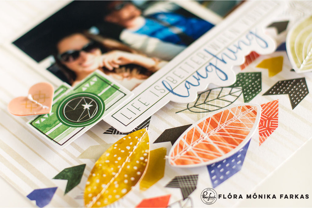 Stamping on Scrapbook Layouts | Flora Monika Farkas