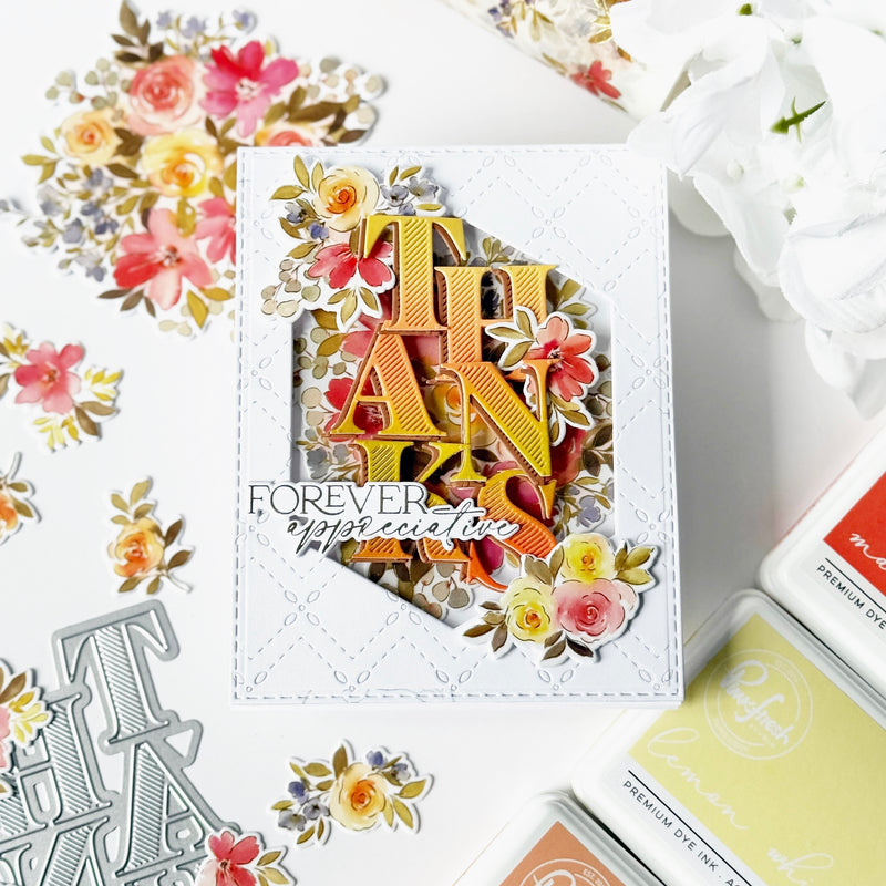 Bloom of Thanks stencil