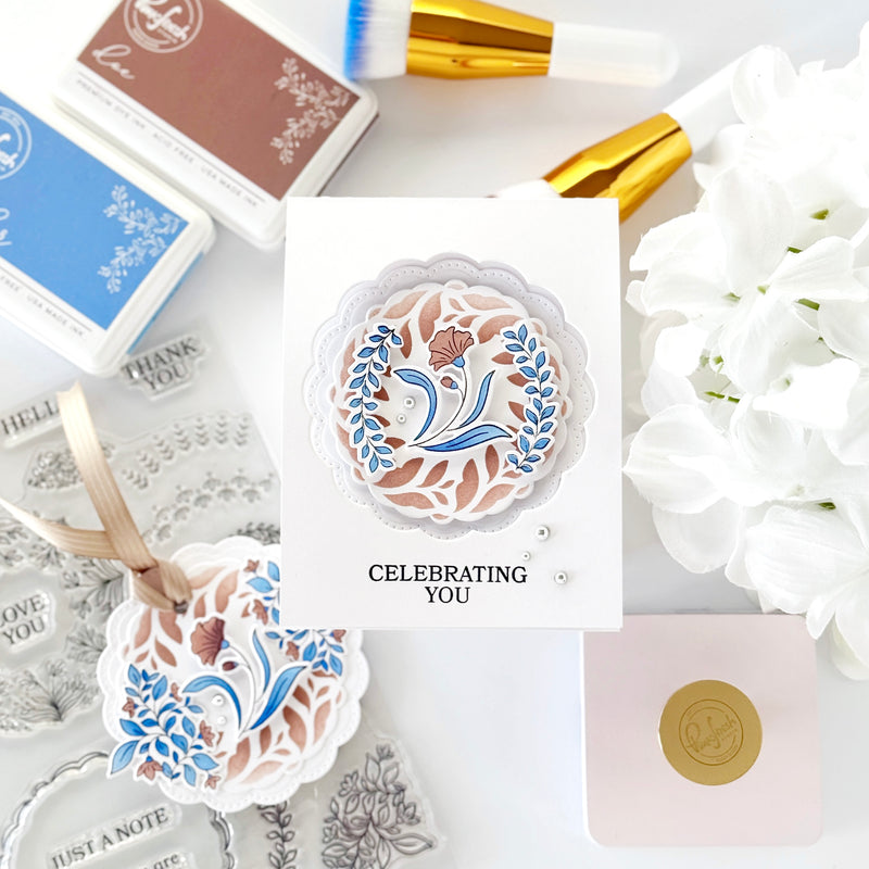 Floral Kaleidoscope stamp