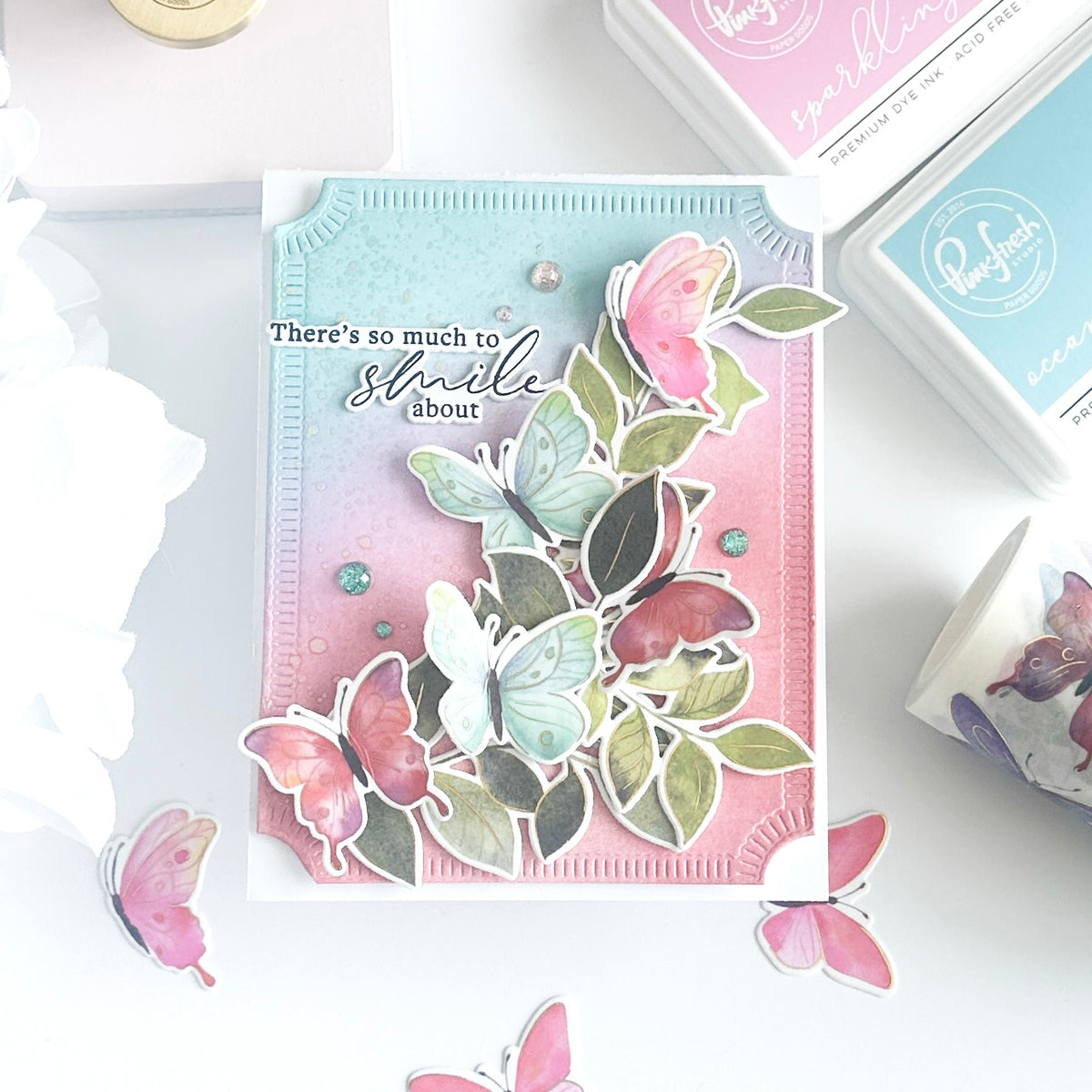 Fluttering Butterflies washi