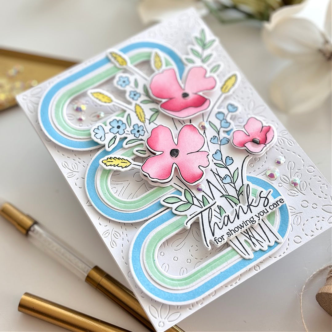 Playful Petals die – Pinkfresh Studio