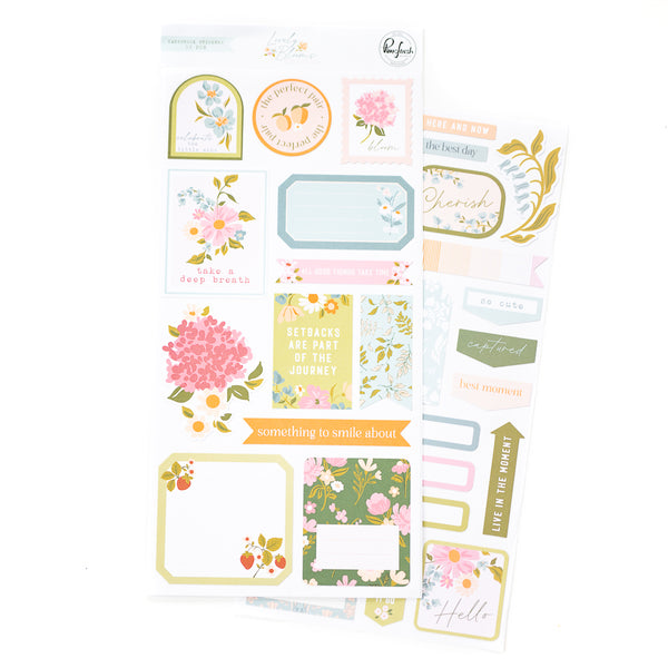 Lovely Blooms: Cardstock Stickers