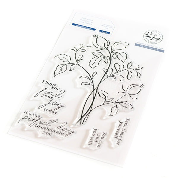 Delicate Rosebuds stamp