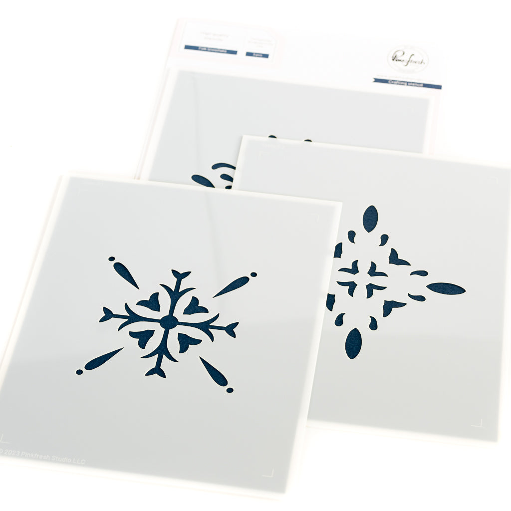 PinkFresh Studios Folk Snowflake stamp