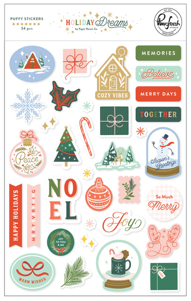 Holiday Dreams: Puffy Stickers
