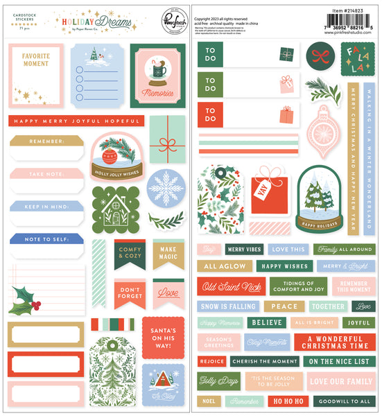 Holiday Dreams: Cardstock Stickers