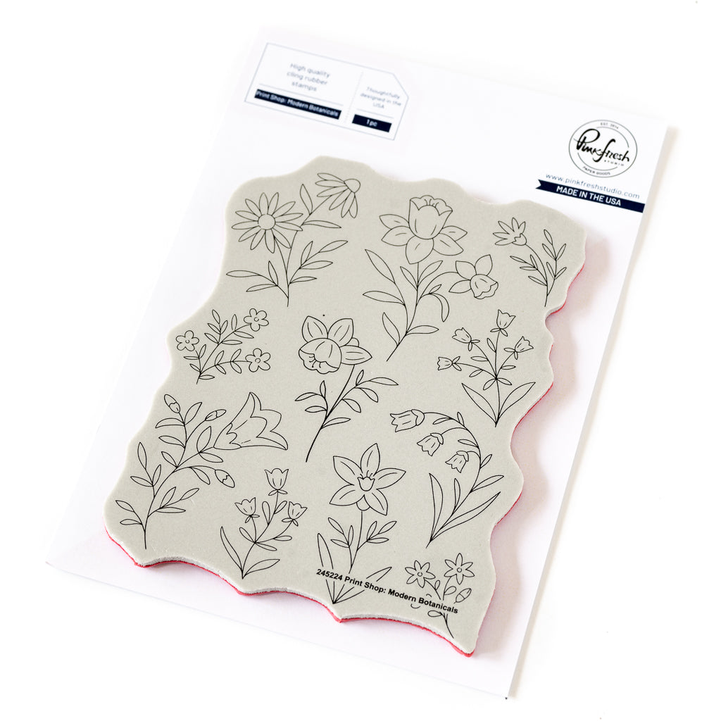 Print Shop: Modern Botanicals cling stamp