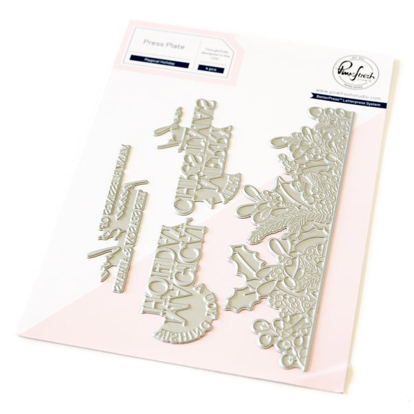 Magical Holiday press plate – Pinkfresh Studio