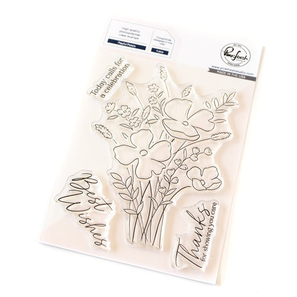 Playful Petals stamp – Pinkfresh Studio