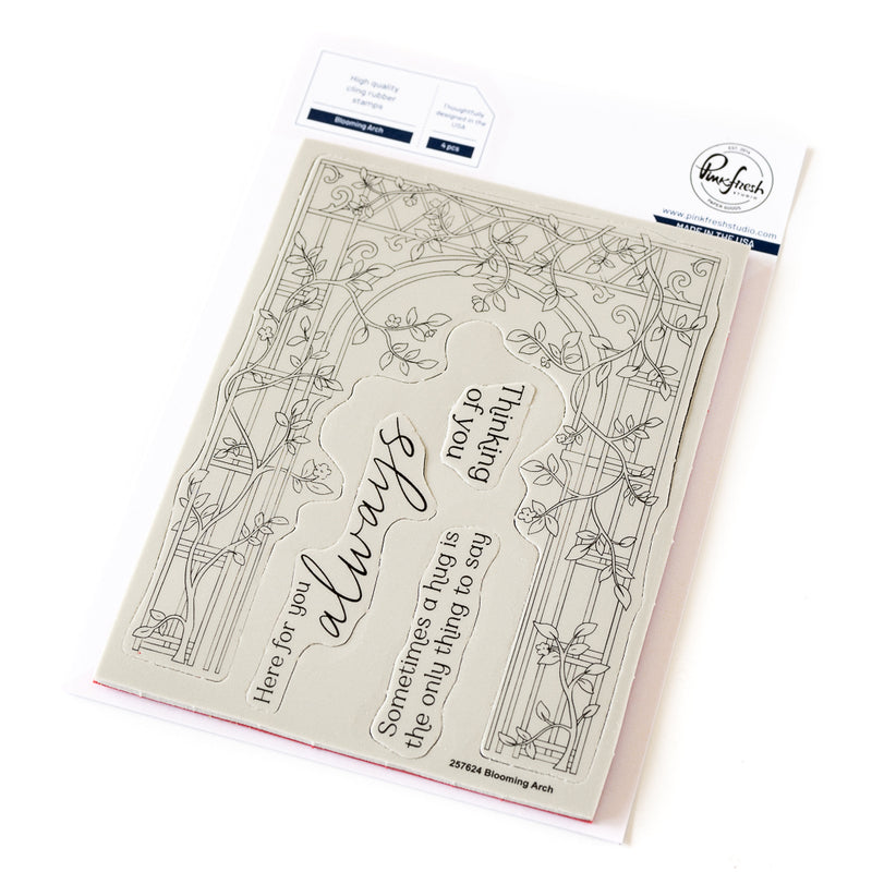 Blooming Arch cling stamp
