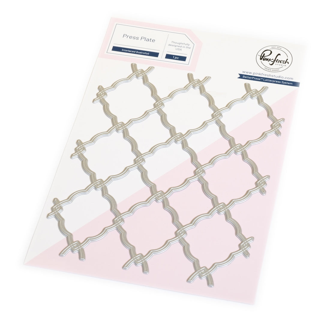 Interlaced Quatrefoil press plate