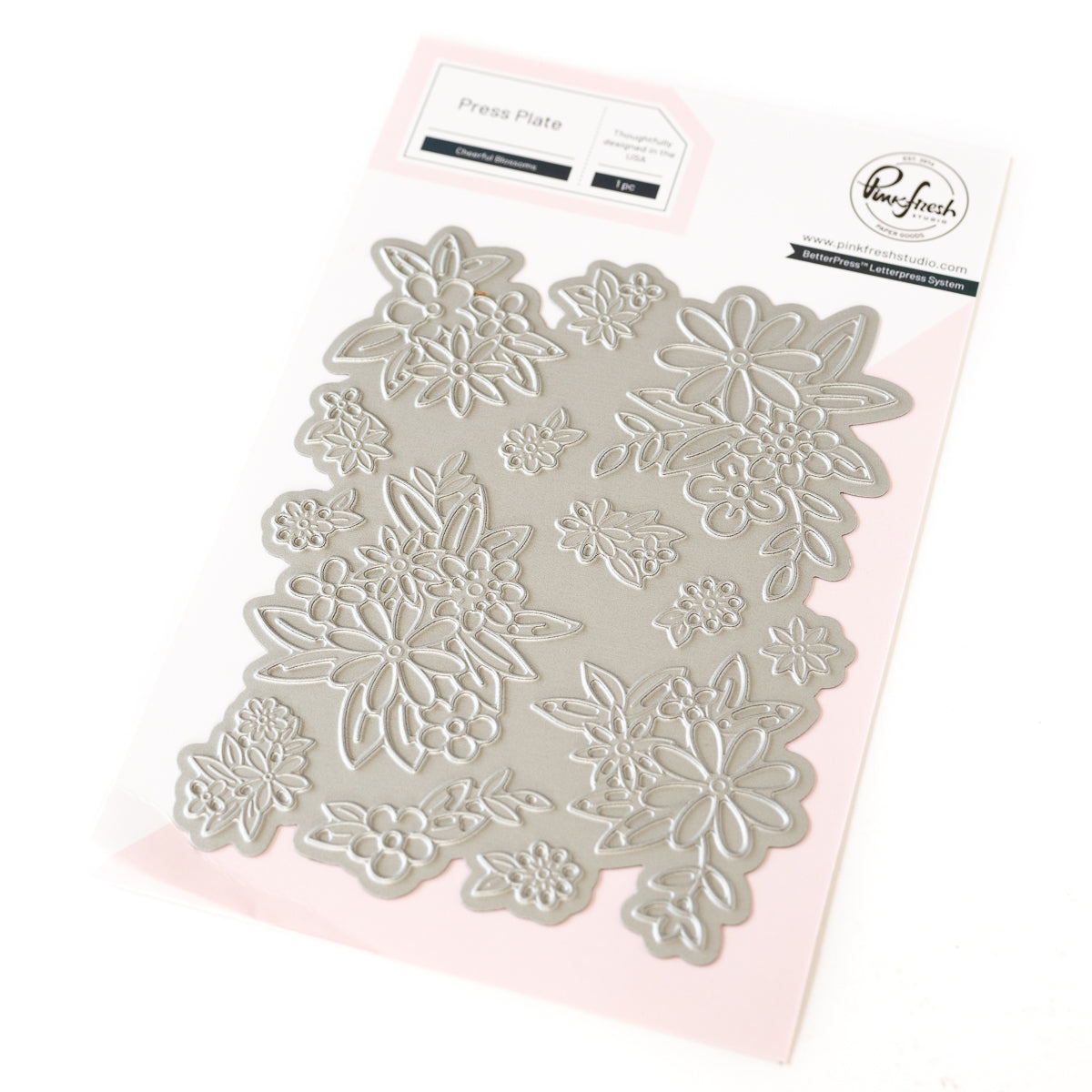 Cheerful Blossoms press plate