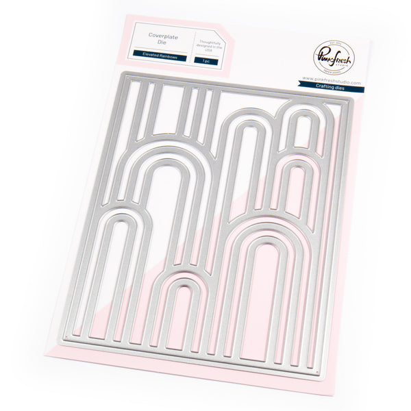 Elevated Rainbows coverplate die – Pinkfresh Studio