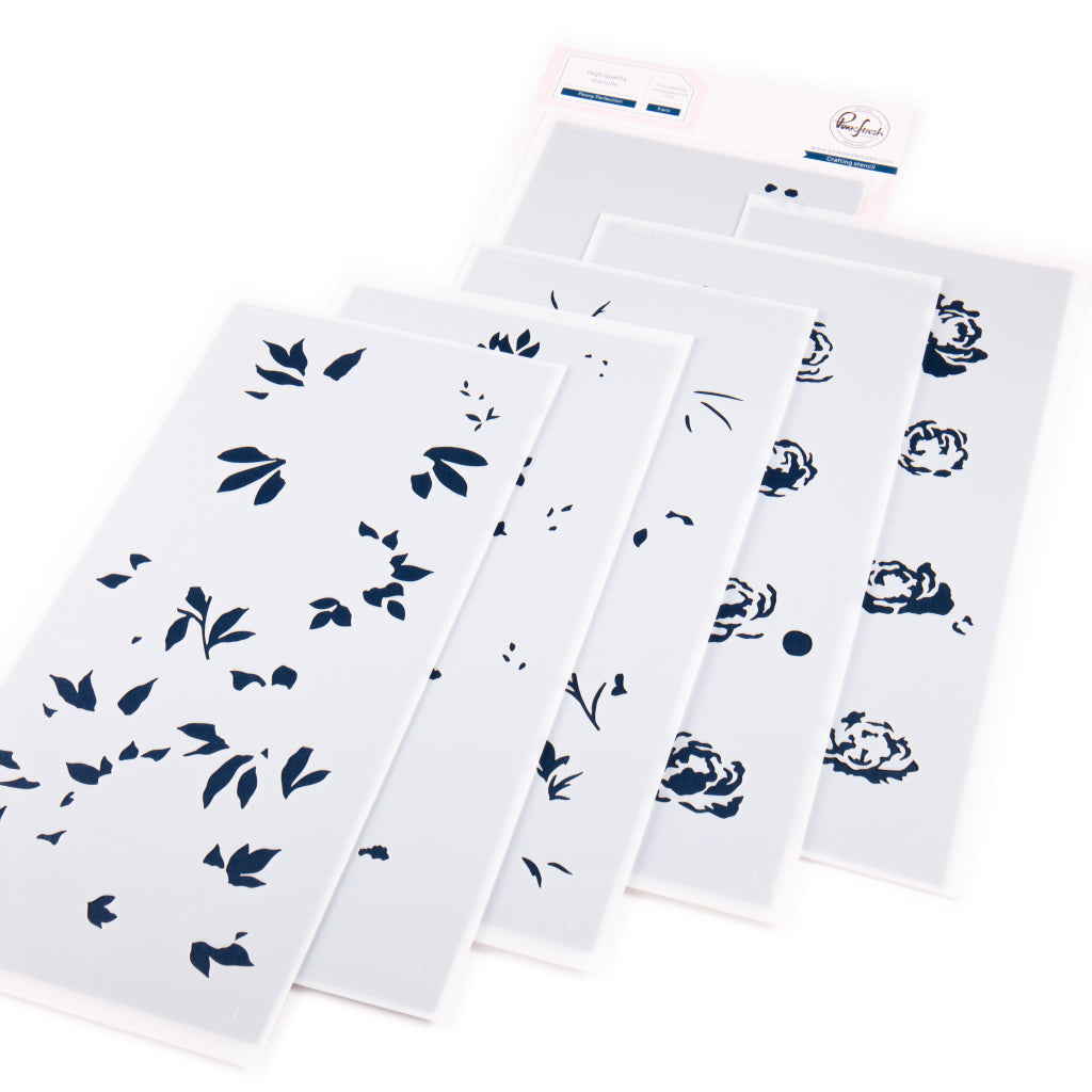 Peony Perfection stencil