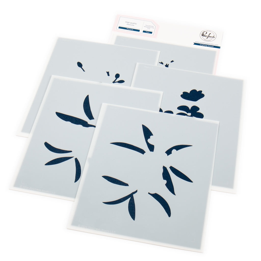 Plumeria stencil