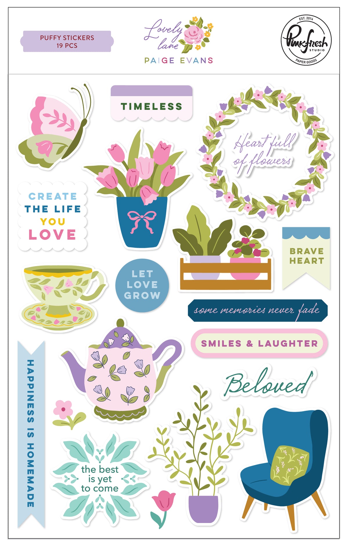 Lovely Lane: Puffy Stickers