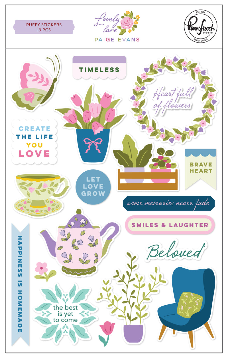 Lovely Lane: Puffy Stickers