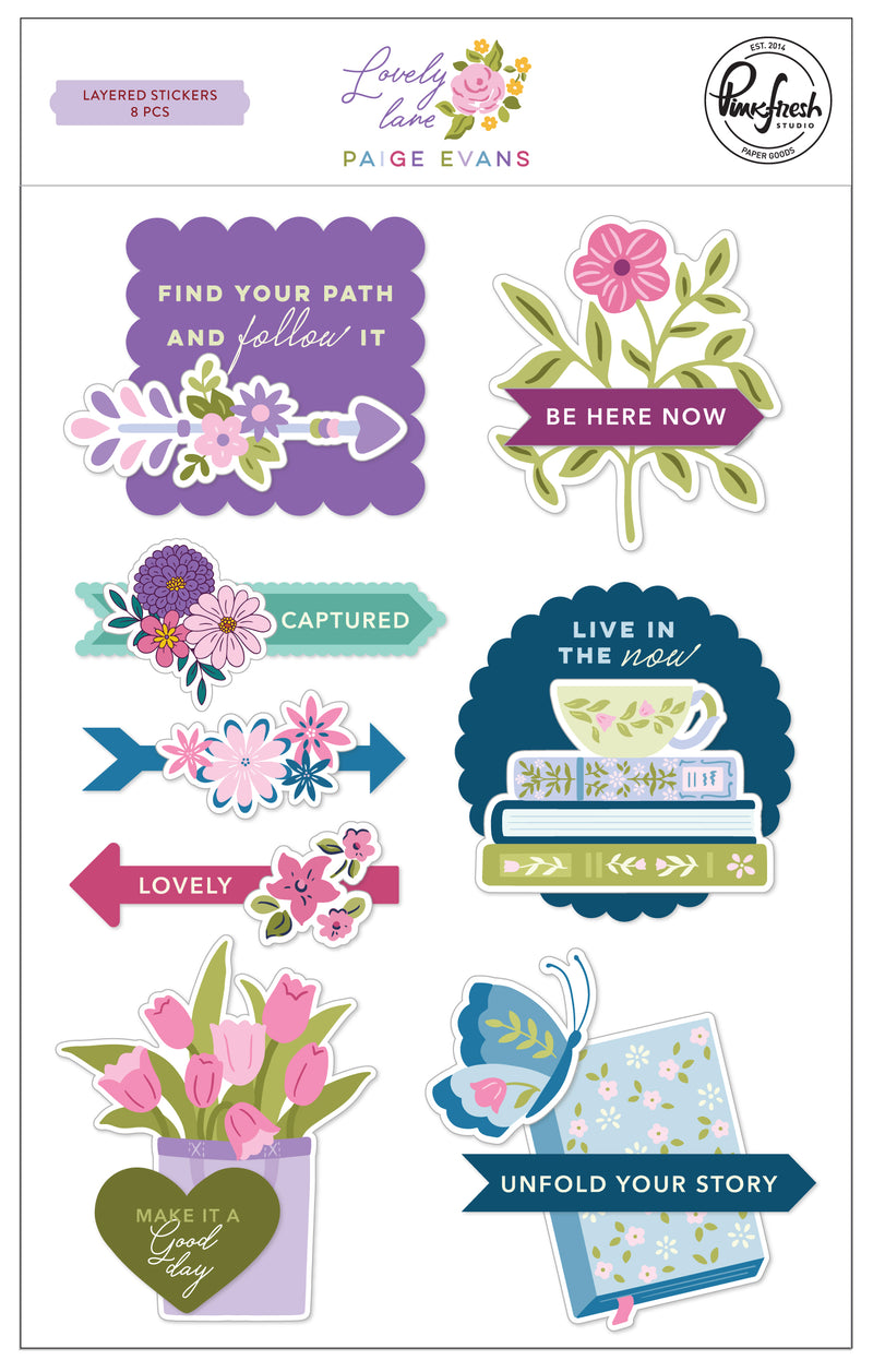 Lovely Lane: Layered Stickers