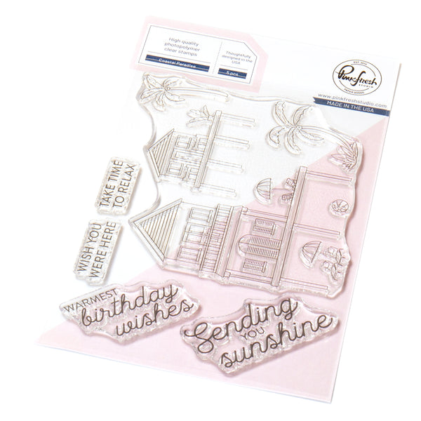 Coastal Paradise stamp – Pinkfresh Studio Coastal Paradise stamp – Pinkfresh Studio
