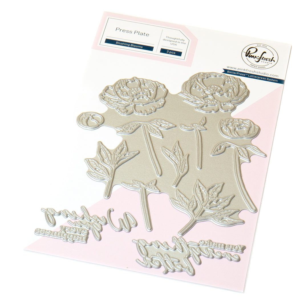 Blushing Blooms press plate