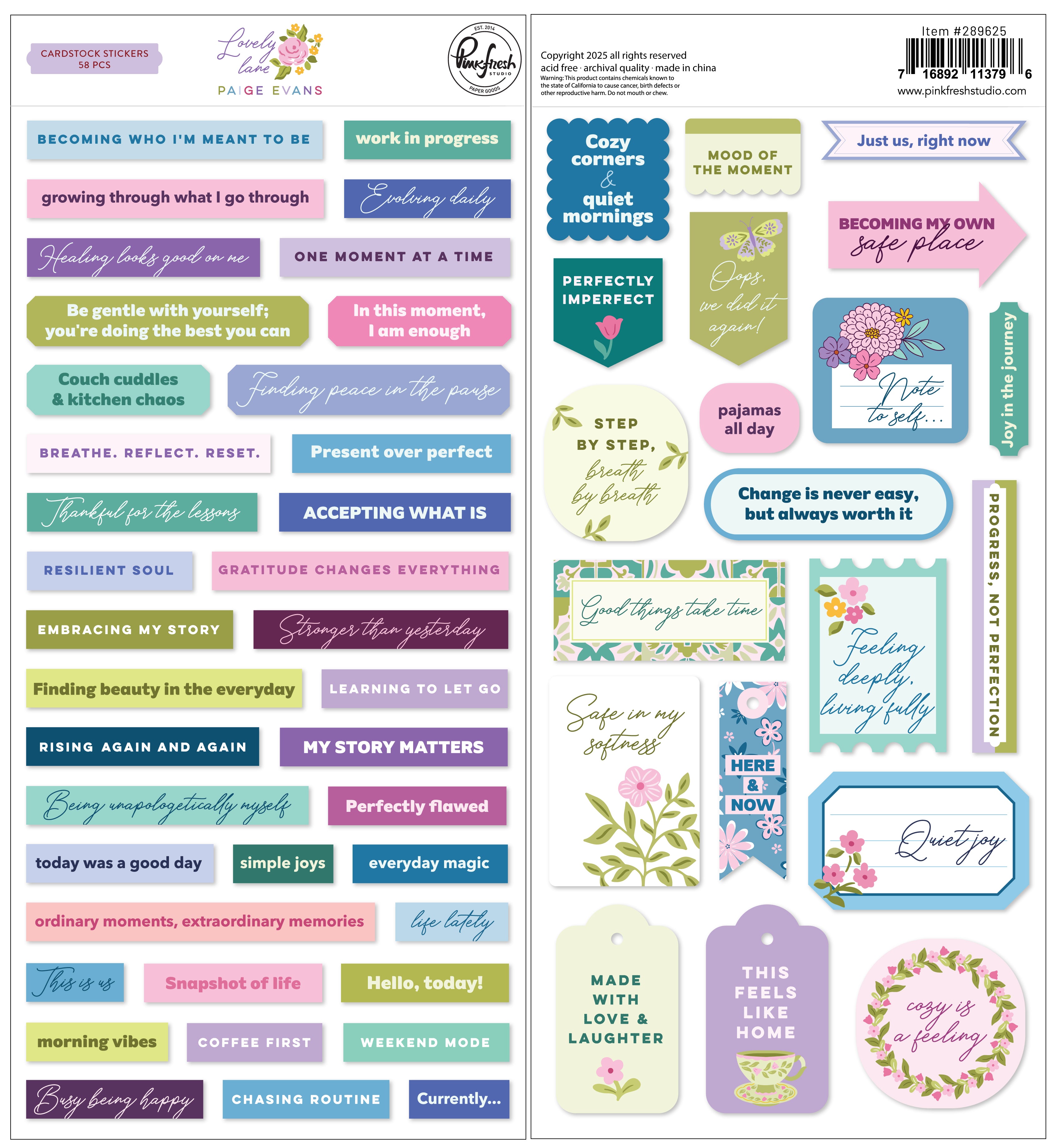 Lovely Lane: Cardstock Stickers