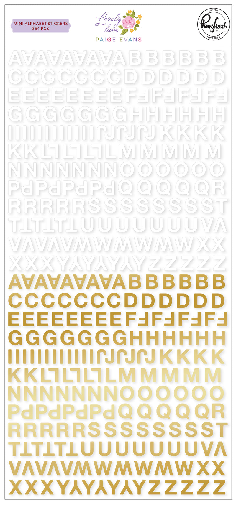 Lovely Lane: Mini Alphabet Stickers