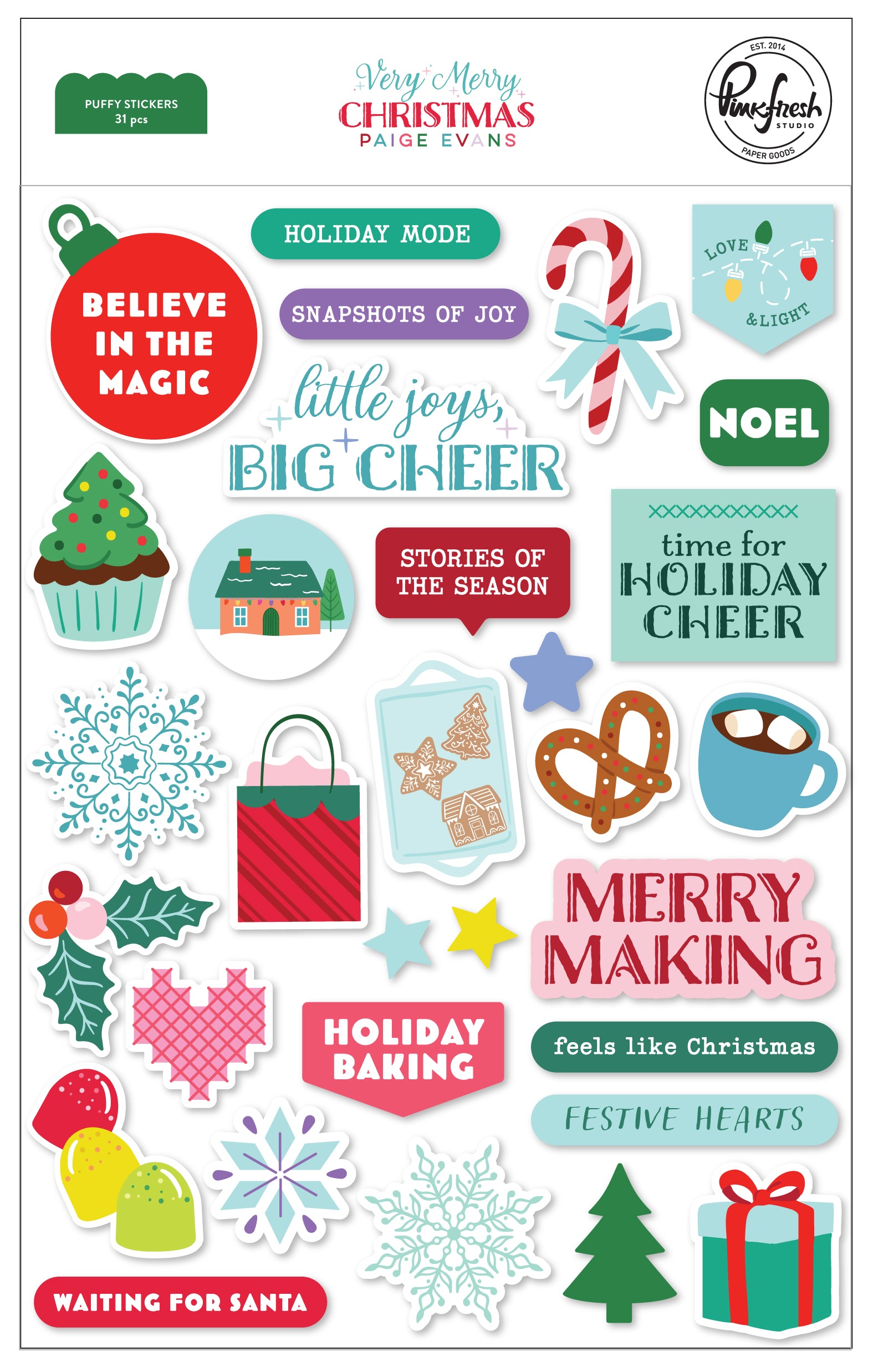 Very Merry Christmas: Puffy Stickers