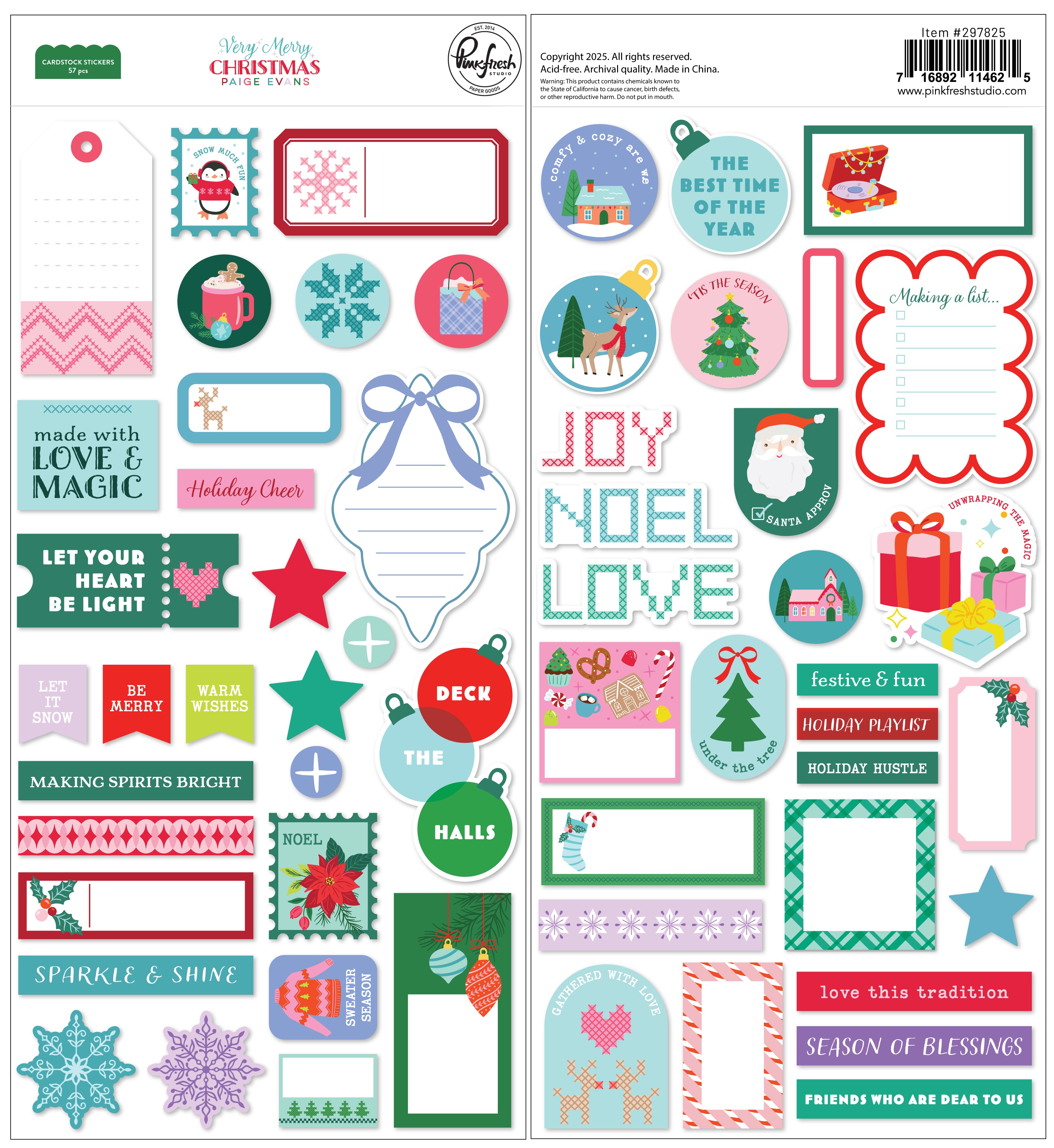 Very Merry Christmas: Cardstock Stickers