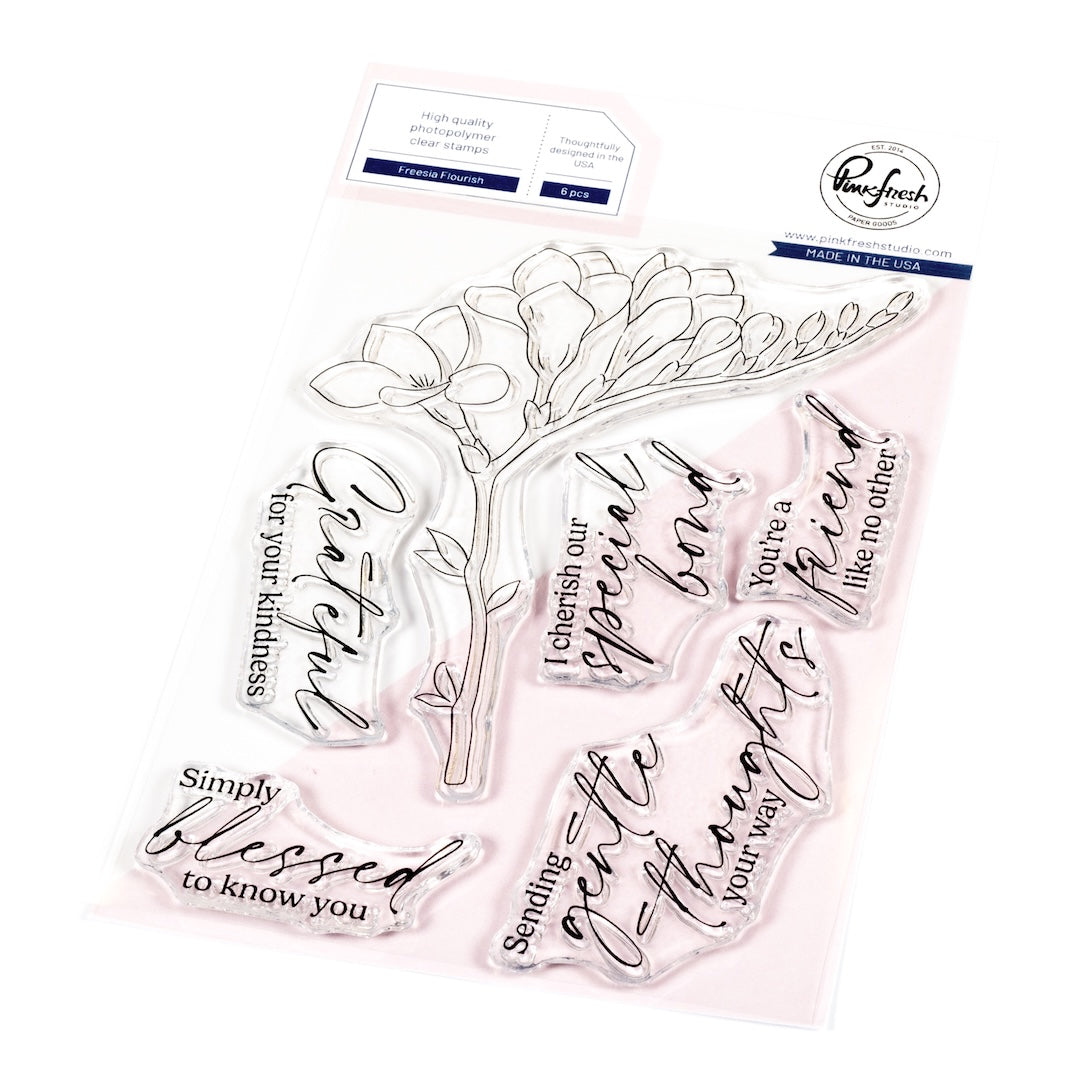Freesia Flourish stamp