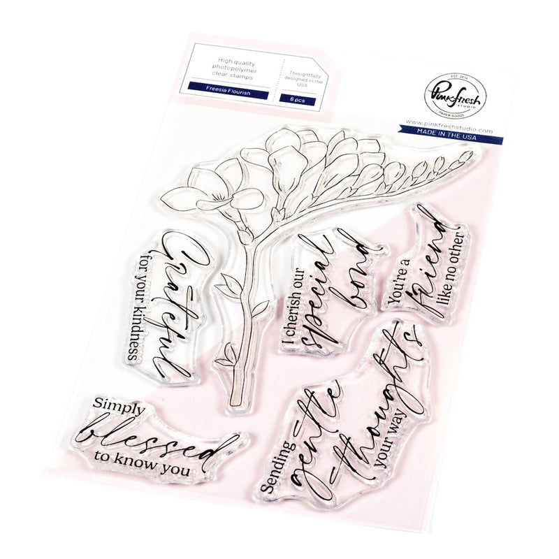 Freesia Flourish stamp